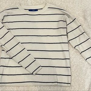 black and white stripped sweater - size xs